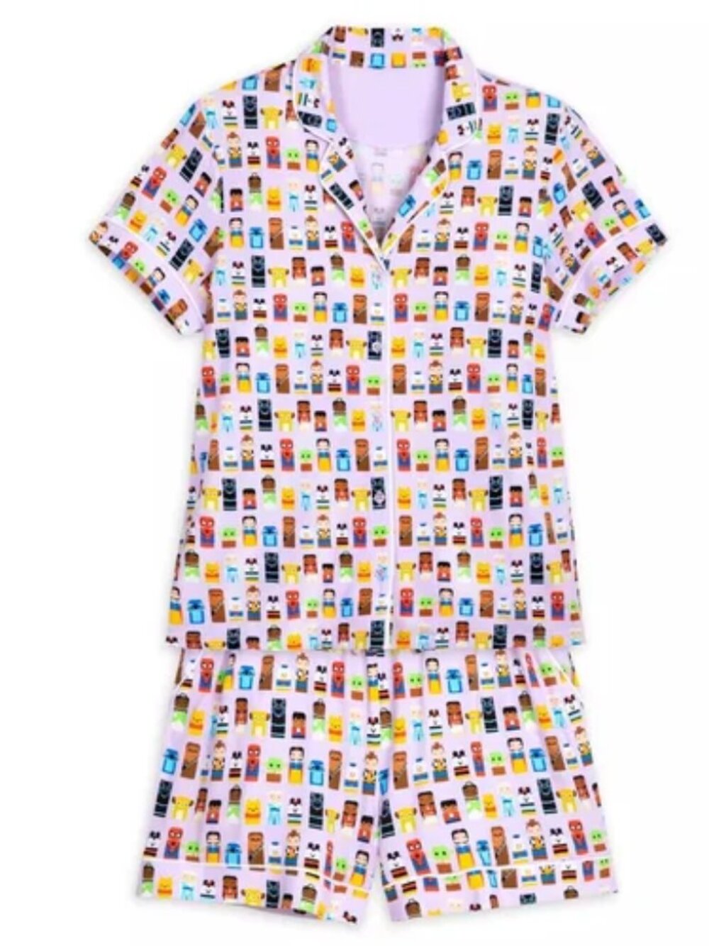 Disney100 Unified Characters Short Sleep Set for Women Size 1X